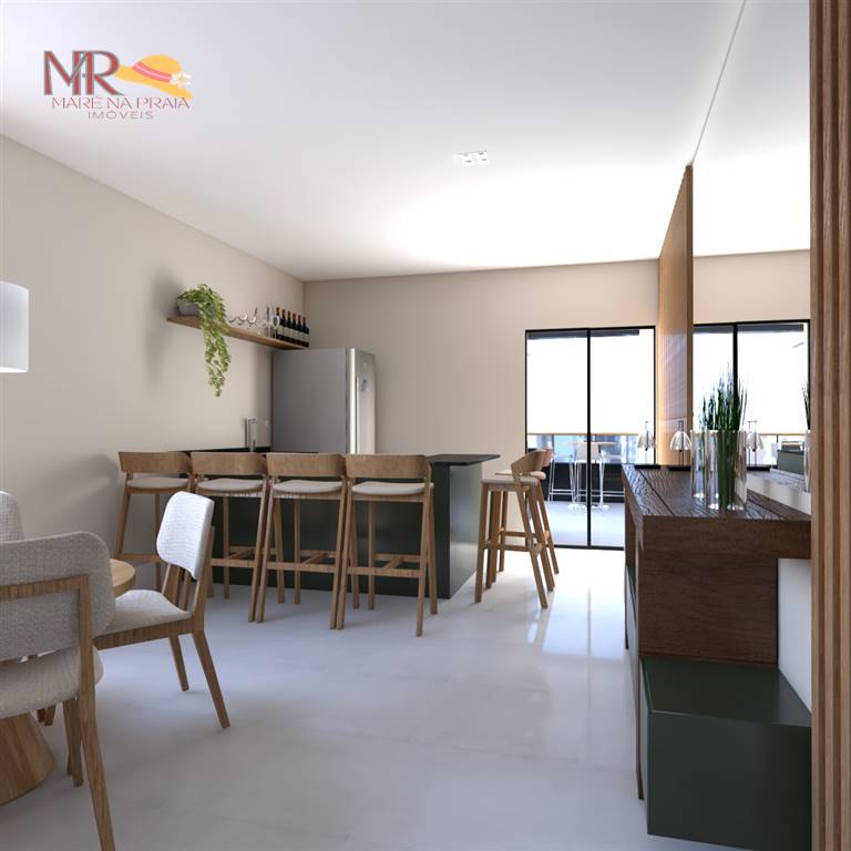 Apartamento com 2 quartos e 64 m² em Vila Guilhermina, Praia Grande