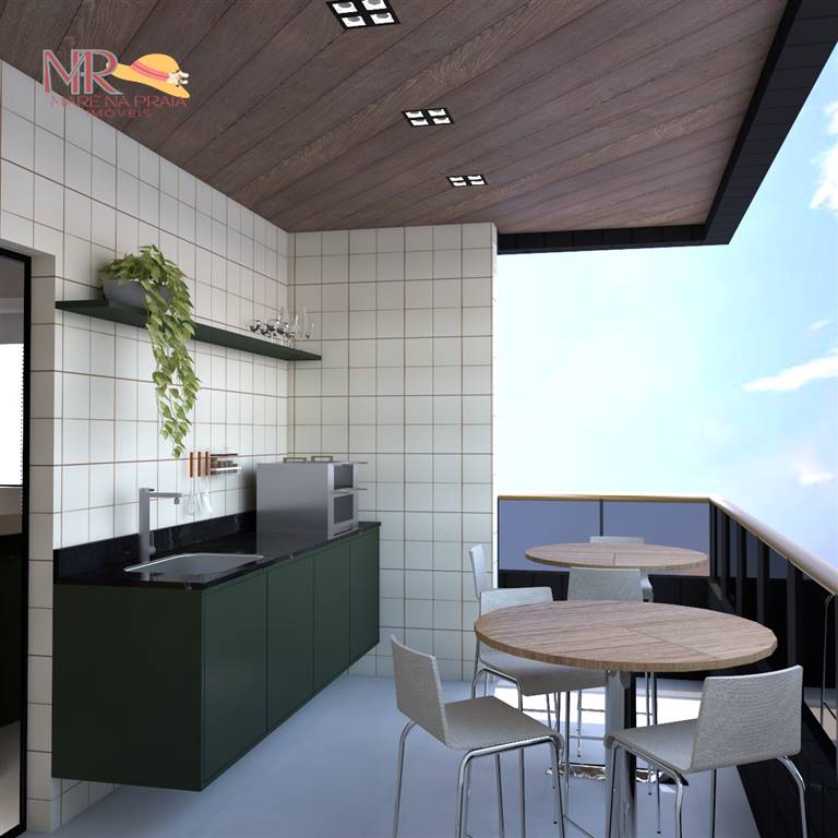 Apartamento com 2 quartos e 64 m² em Vila Guilhermina, Praia Grande