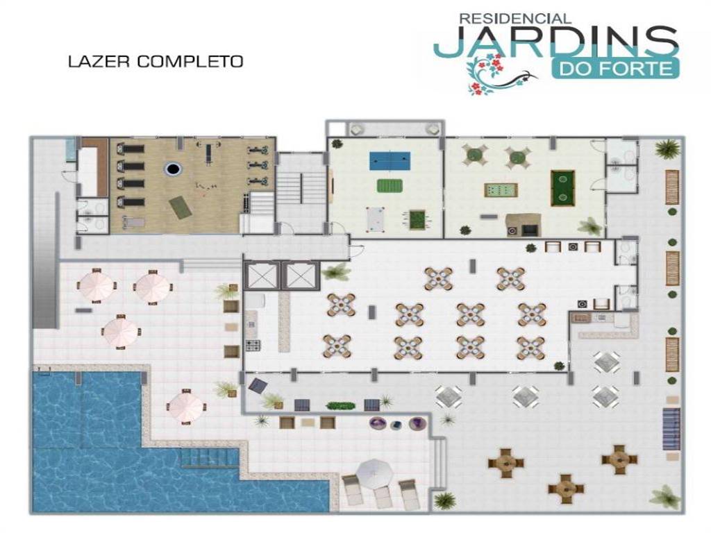 Apartamento com 1 quarto e 58 m² em Canto Do Forte, Praia Grande