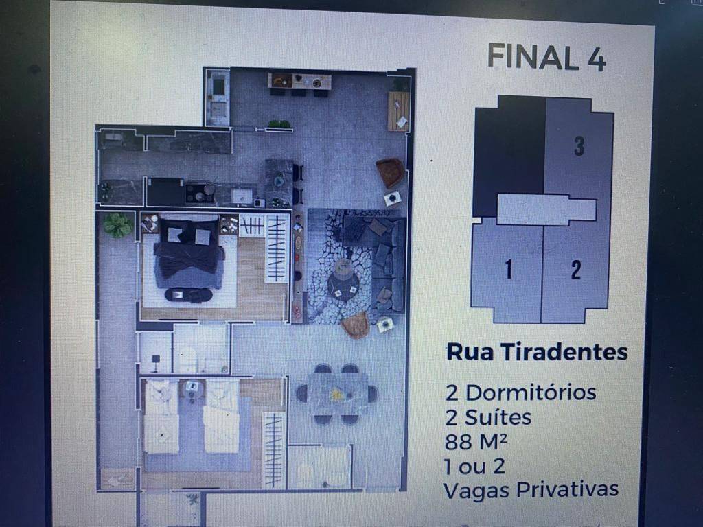 Apartamento com 2 quartos e 87 m² em Canto Do Forte, Praia Grande