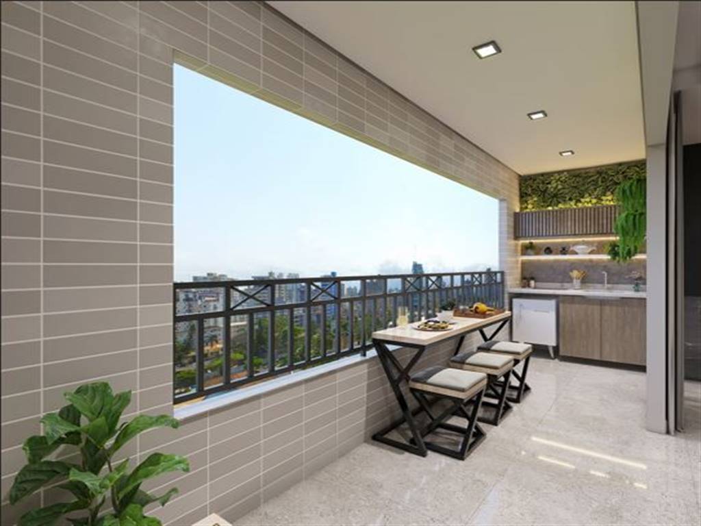 Apartamento com 2 quartos e 87 m² em Canto Do Forte, Praia Grande