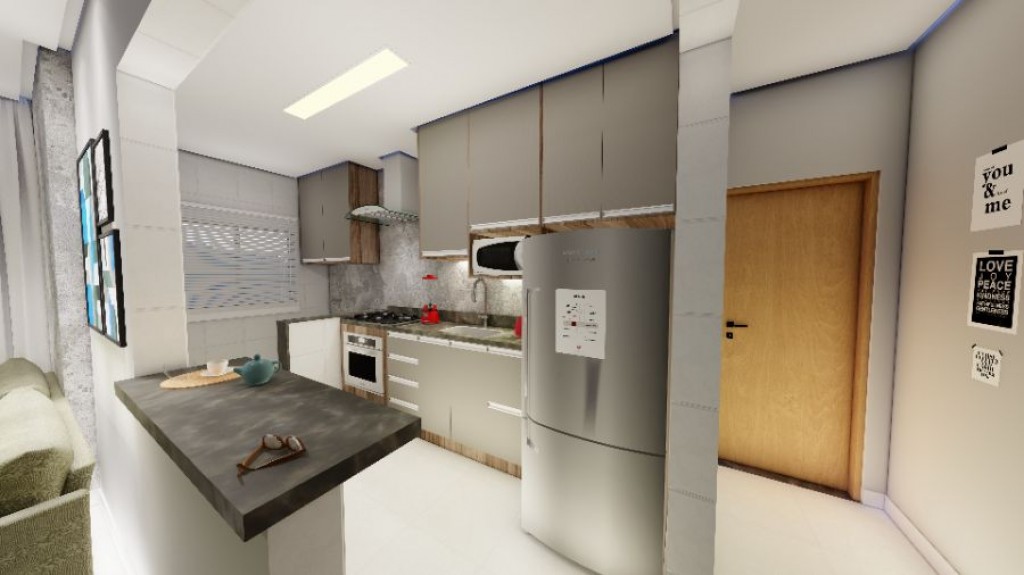 Apartamento com 2 quartos e 66 m² em Ocian, Praia Grande