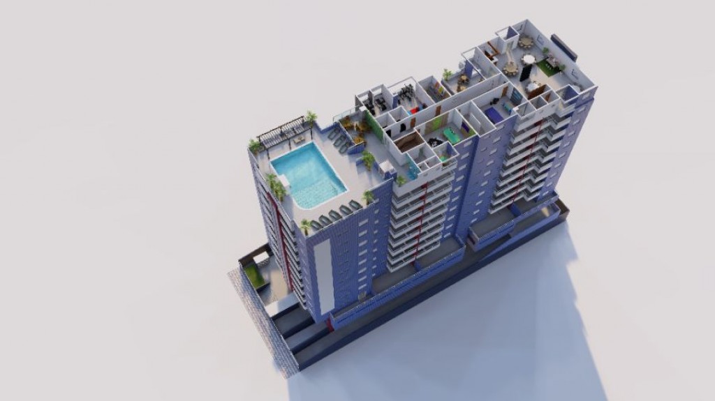 Apartamento com 2 quartos e 66 m² em Ocian, Praia Grande