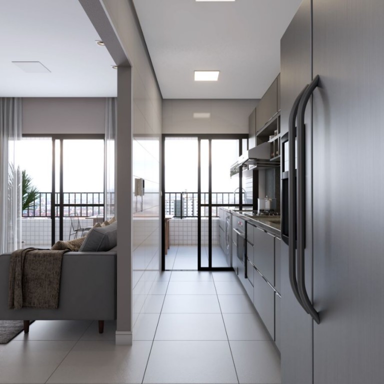 Apartamento com 2 quartos e 74 m² em Ocian, Praia Grande