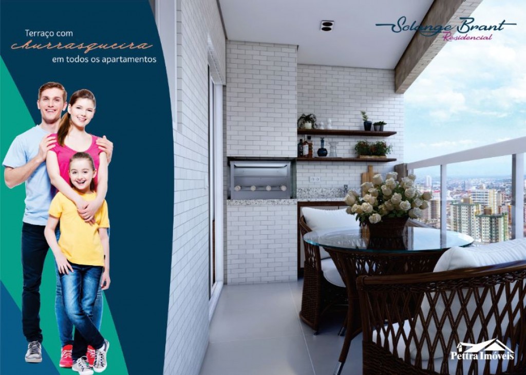 Apartamento com 1 quarto e 42 m² em Ocian, Praia Grande