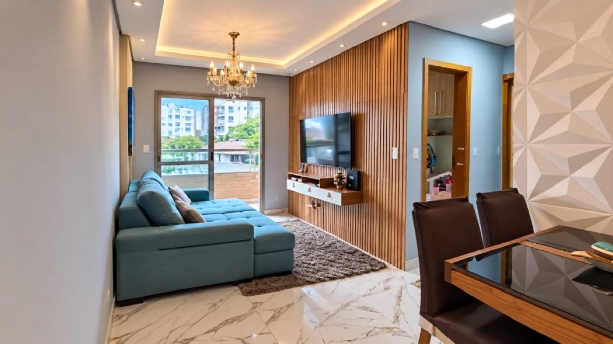 Apartamento com 2 quartos e 59 m² em Aviação, Praia Grande