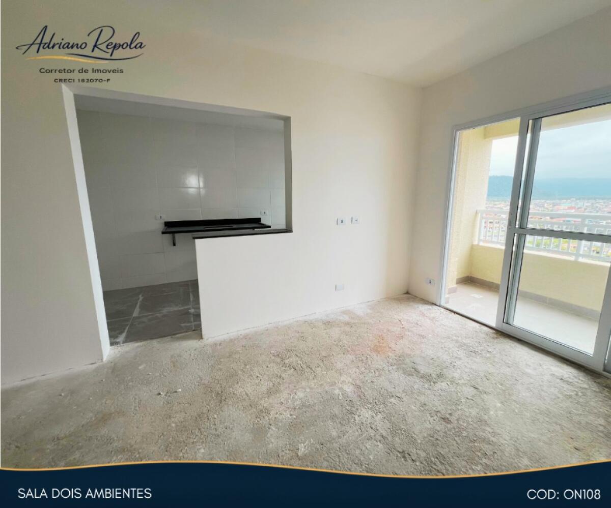 Apartamento com 2 quartos e 60 m² em Centro, Mongaguá