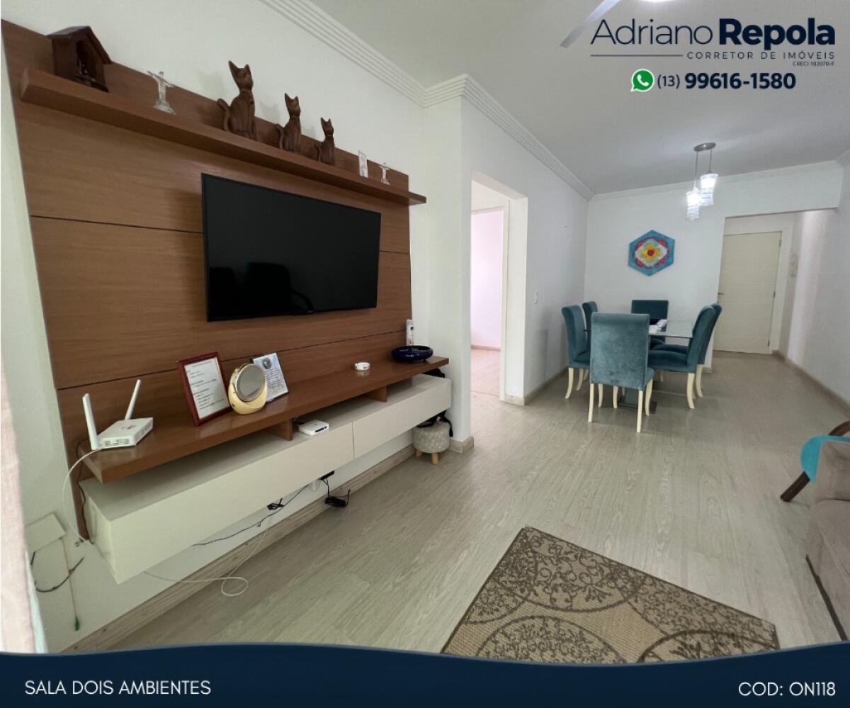 Apartamento com 2 quartos e 82 m² em Centro, Mongaguá