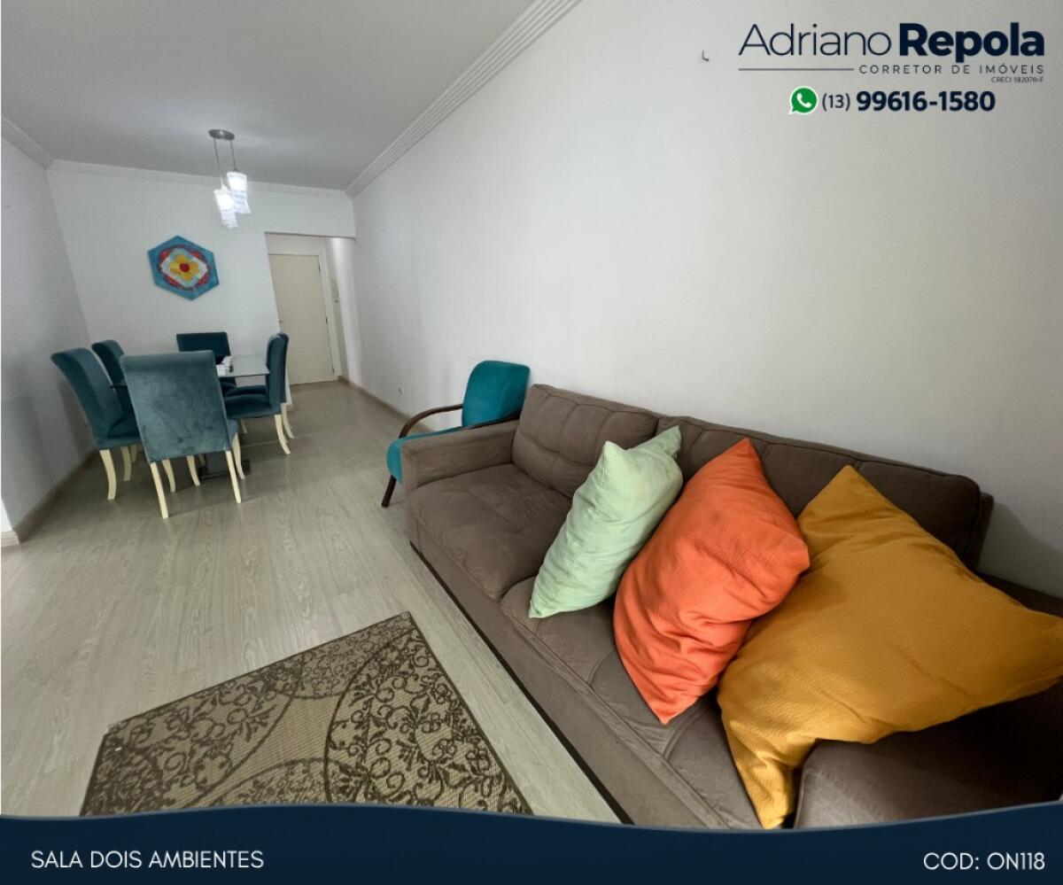 Apartamento com 2 quartos e 82 m² em Centro, Mongaguá
