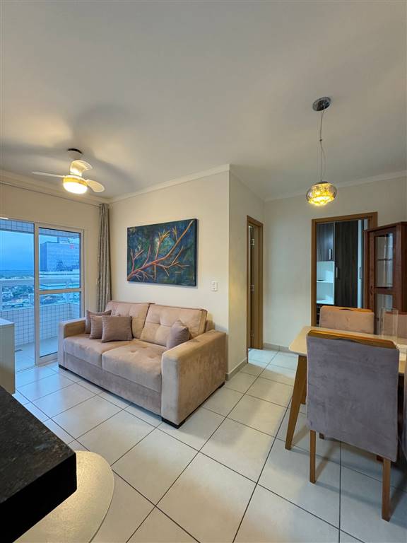 Apartamento com 1 quarto e 57 m² em Vila Guilhermina, Praia Grande