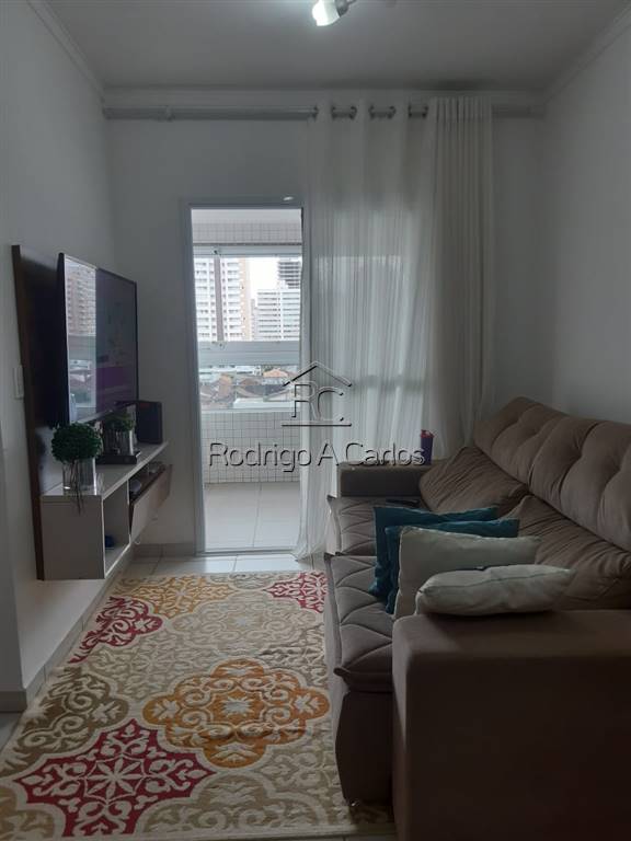 Apartamento com 1 quarto e 44 m² em Vila Guilhermina, Praia Grande