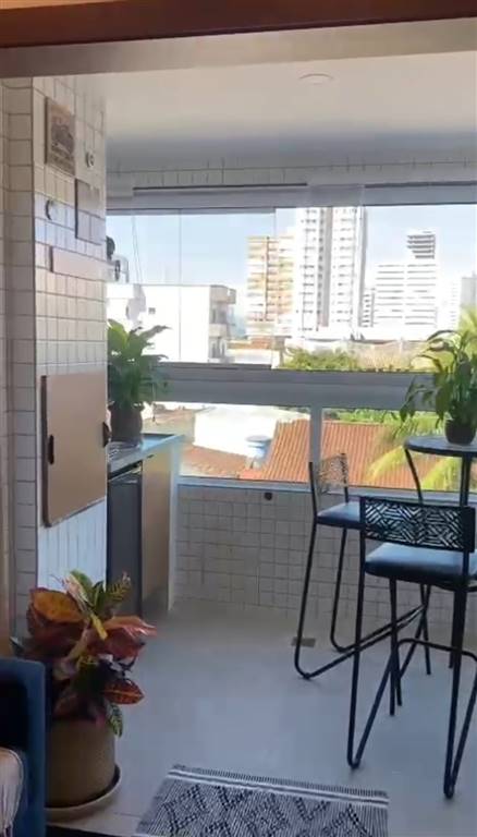 Apartamento com 1 quarto e 45 m² em Vila Guilhermina, Praia Grande