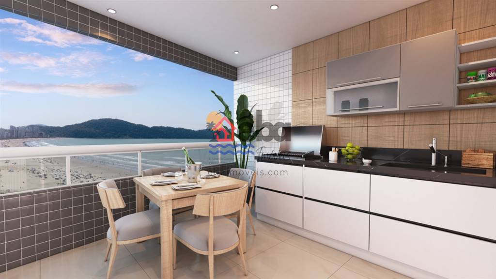 Apartamento com 3 quartos e 99 m² em Vila Guilhermina, Praia Grande