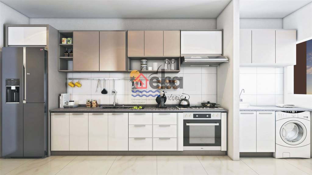 Apartamento com 2 quartos e 75 m² em Vila Guilhermina, Praia Grande