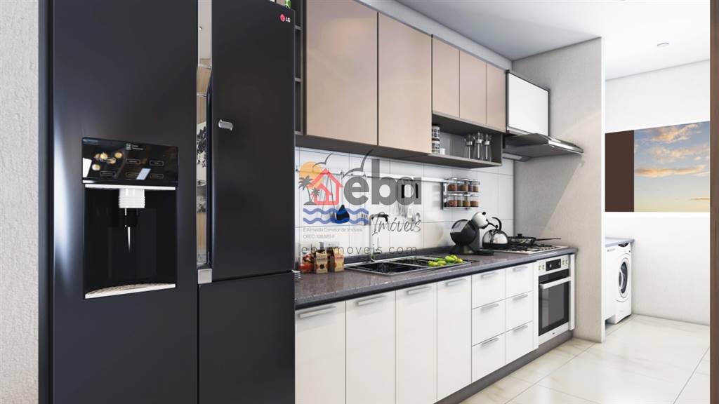 Apartamento com 2 quartos e 75 m² em Vila Guilhermina, Praia Grande