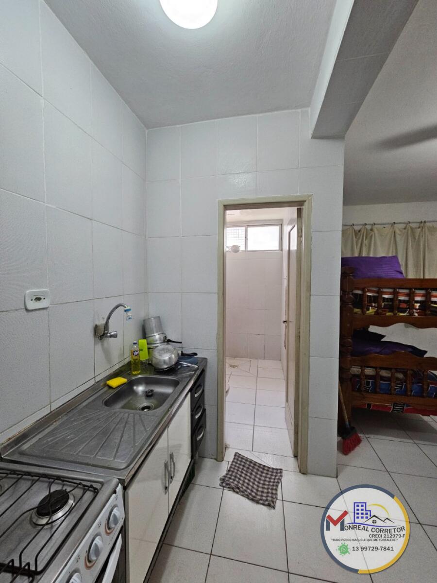 Apartamento com 1 quarto e 25 m² em Centro, Mongaguá