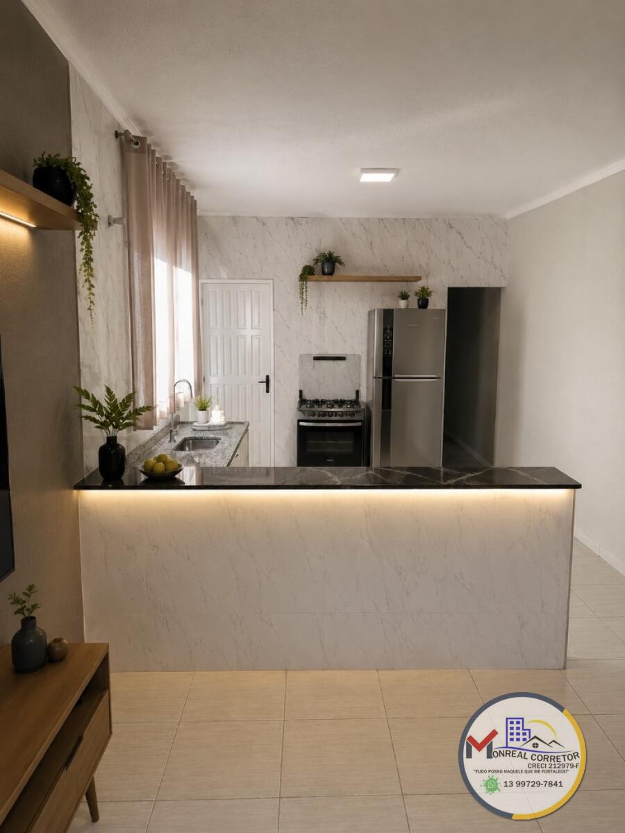 Casa com 2 quartos e 60 m² em Centro, Mongaguá