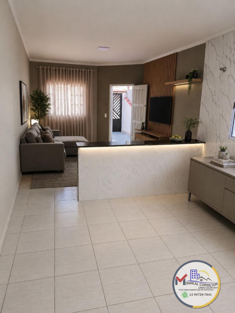 Casa com 2 quartos e 60 m² em Centro, Mongaguá