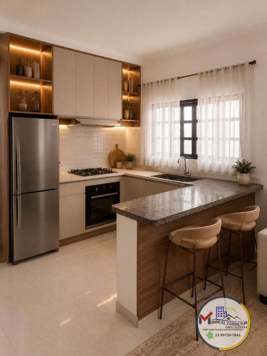 Casa com 2 quartos e 72 m² em Centro, Mongaguá