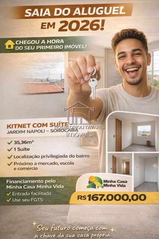 Apartamento com 1 quarto e 35 m² em Vila Aeroporto, Sorocaba