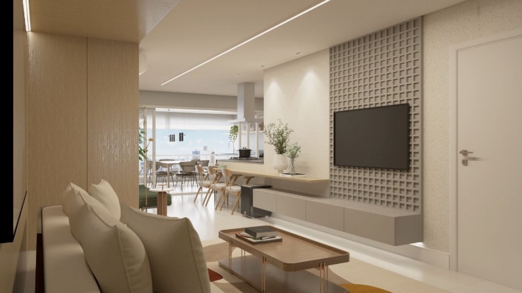 Apartamento com 3 quartos e 132 m² em Boqueirão, Praia Grande