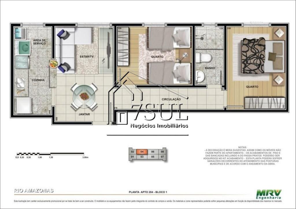 Apartamento, 2 quartos, 45 m² - Foto 9