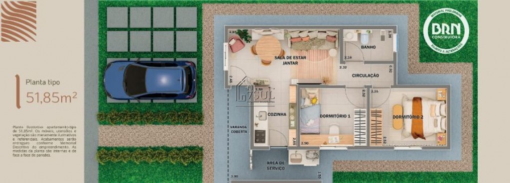 Casa, 2 quartos, 51 m² - Foto 5