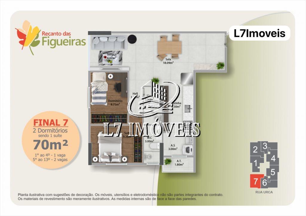 Apartamento com 2 quartos e 71 m² em Canto Do Forte, Praia Grande