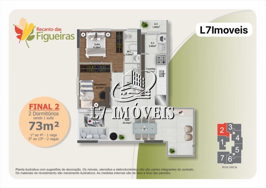 Apartamento com 2 quartos e 71 m² em Canto Do Forte, Praia Grande