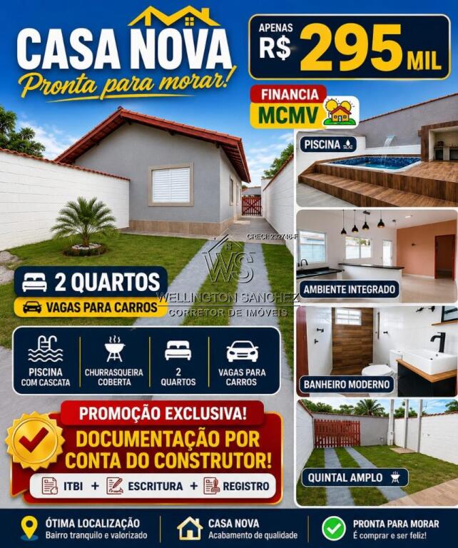 Casa com 2 quartos e 60 m² em Agenor De Campos, Mongaguá