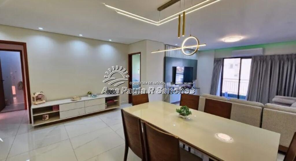 Apartamento com 3 quartos e 140 m² em Vila Guilhermina, Praia Grande