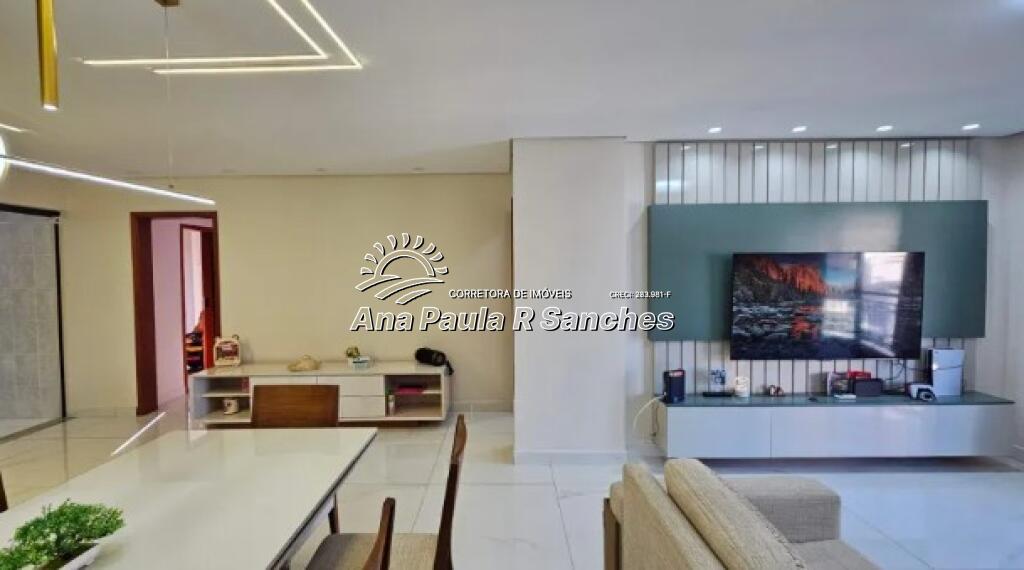 Apartamento com 3 quartos e 140 m² em Vila Guilhermina, Praia Grande