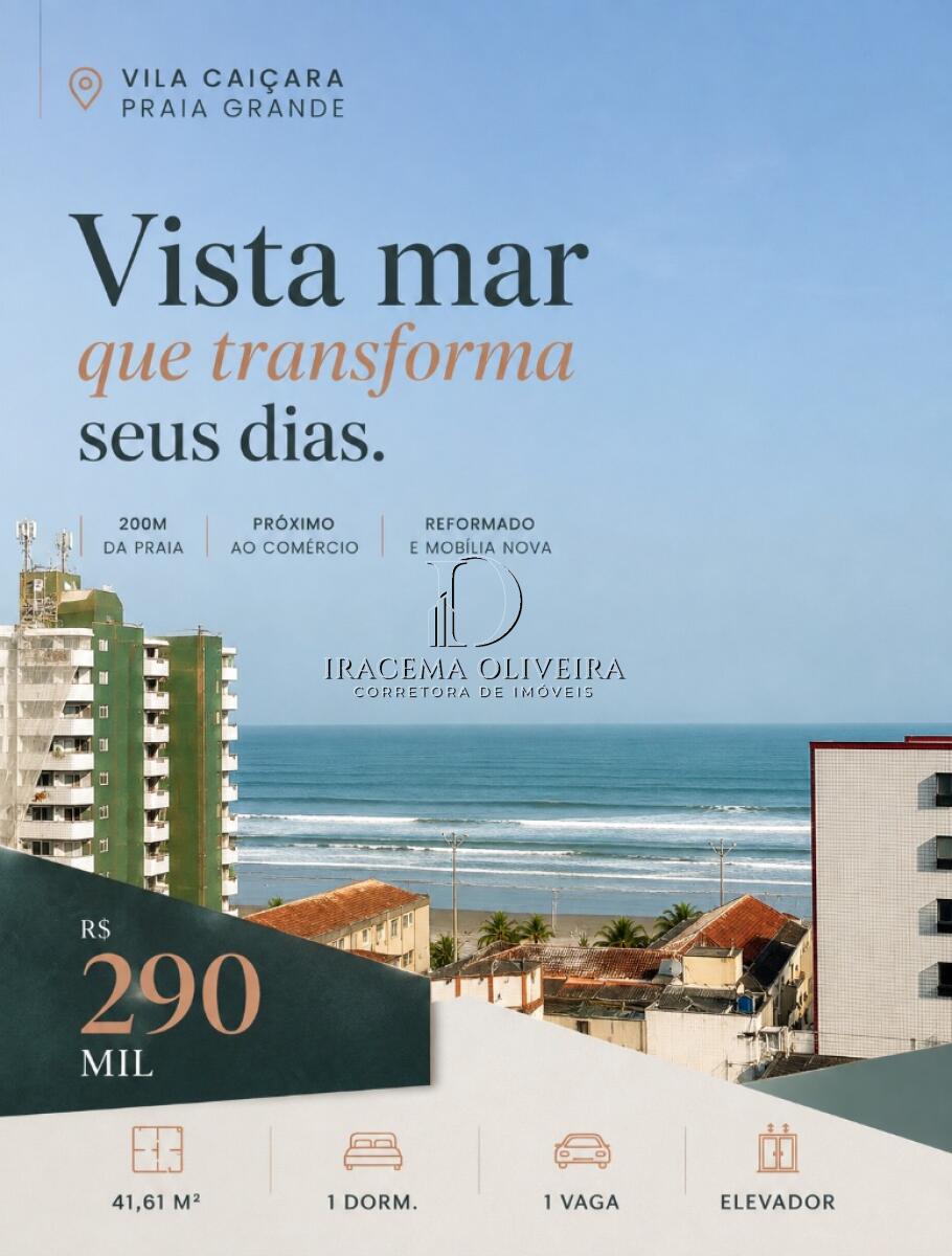 Apartamento com 1 quarto e 41 m² em Vila Caiçara, Praia Grande