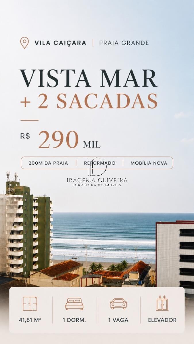 Apartamento com 1 quarto e 41 m² em Vila Caiçara, Praia Grande