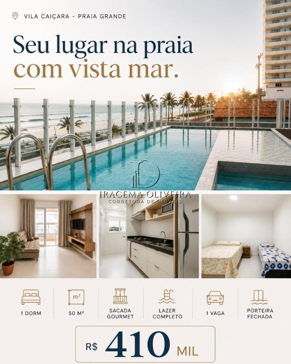 Apartamento com 1 quarto e 50 m² em Vila Caiçara, Praia Grande