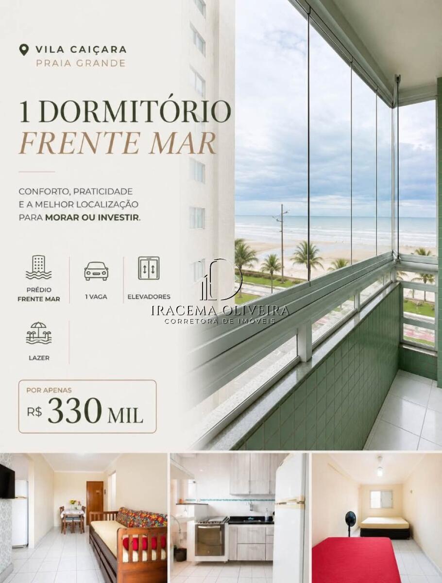 Apartamento com 1 quarto e 39 m² em Vila Caiçara, Praia Grande
