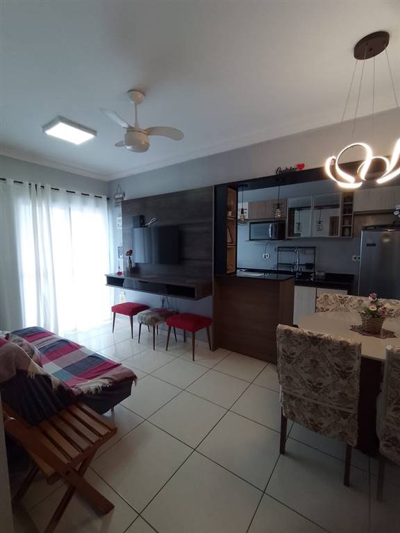 Apartamento com 1 quarto e 46 m² em Vila Caiçara, Praia Grande
