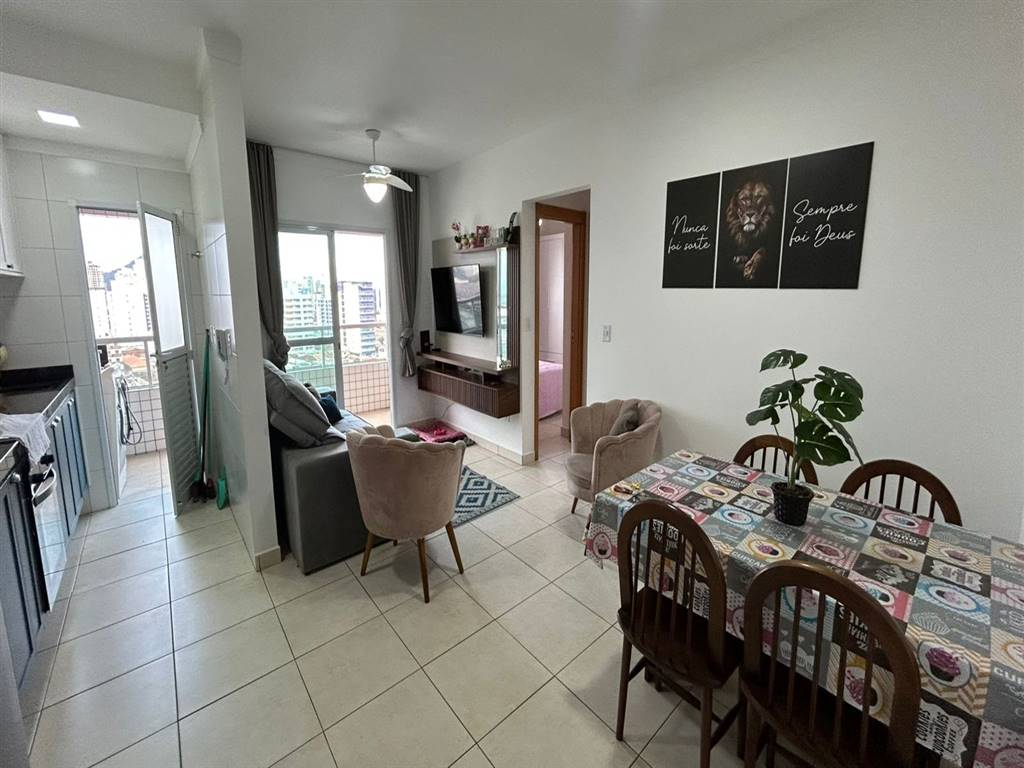 Apartamento com 2 quartos e 60 m² em Vila Caiçara, Praia Grande