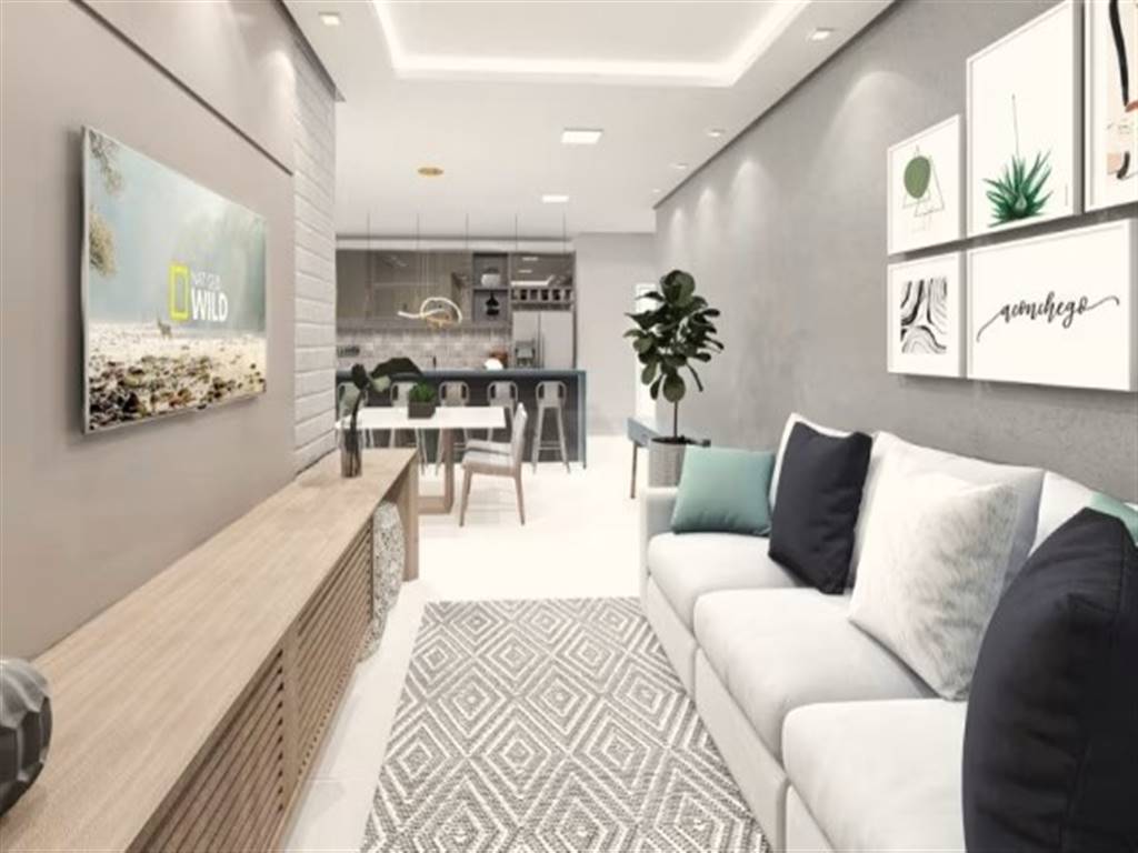 Apartamento com 2 quartos e 83 m² em Vila Caiçara, Praia Grande