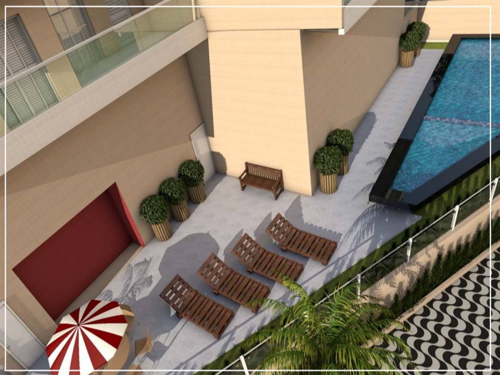 Apartamento com 3 quartos e 107 m² em Vila Caiçara, Praia Grande