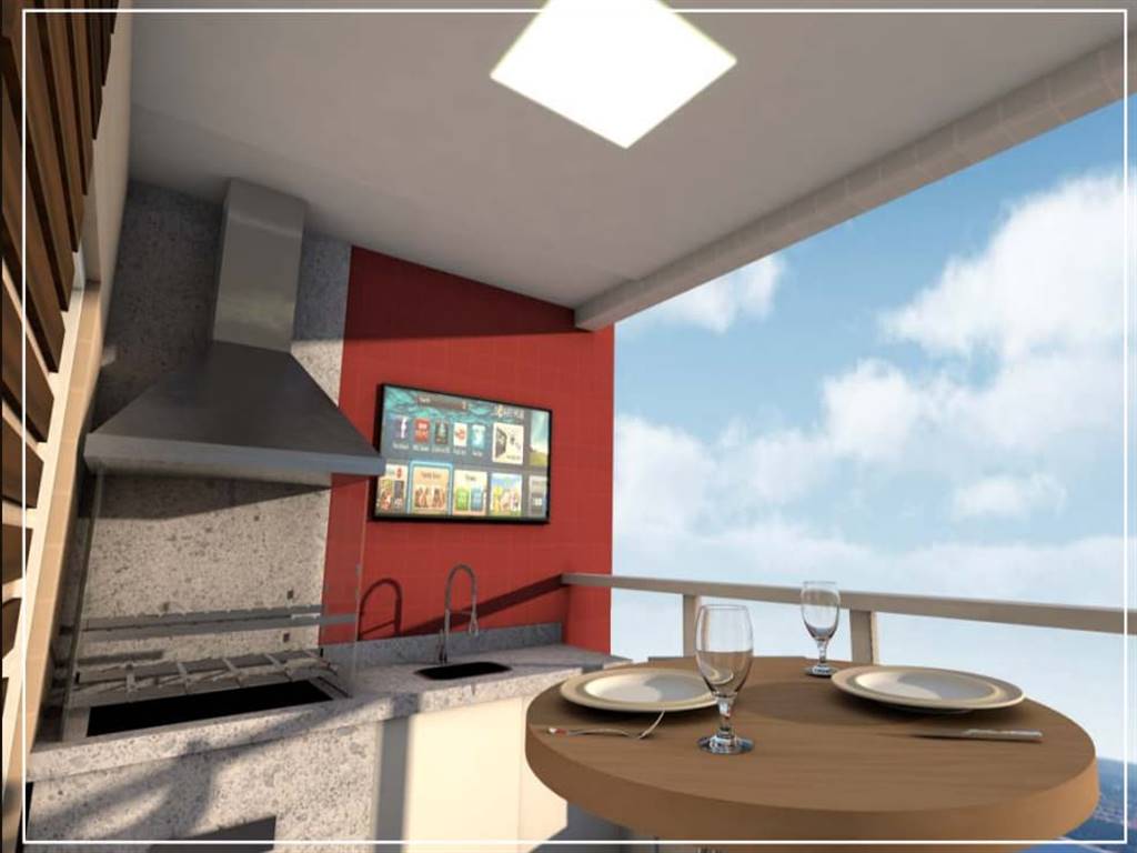 Apartamento com 2 quartos e 90 m² em Vila Caiçara, Praia Grande