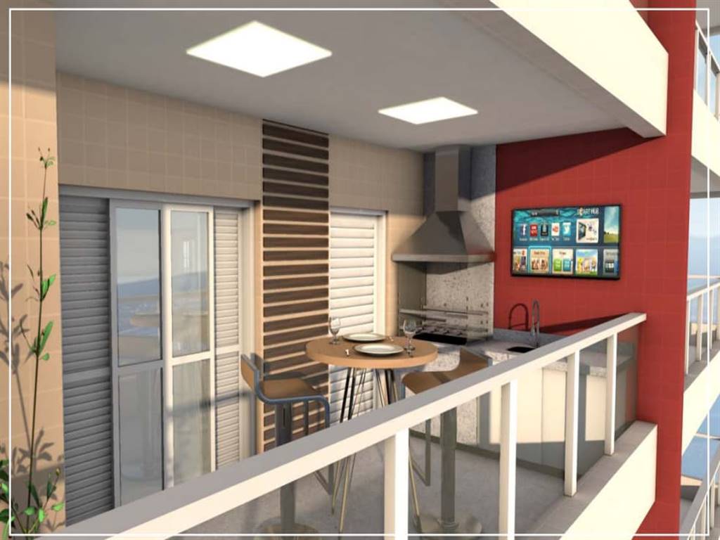 Apartamento com 2 quartos e 90 m² em Vila Caiçara, Praia Grande