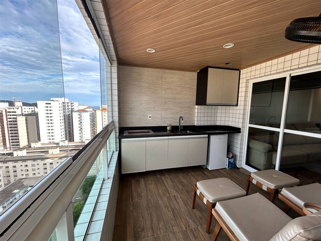 Apartamento com 3 quartos e 125 m² em Vila Caiçara, Praia Grande
