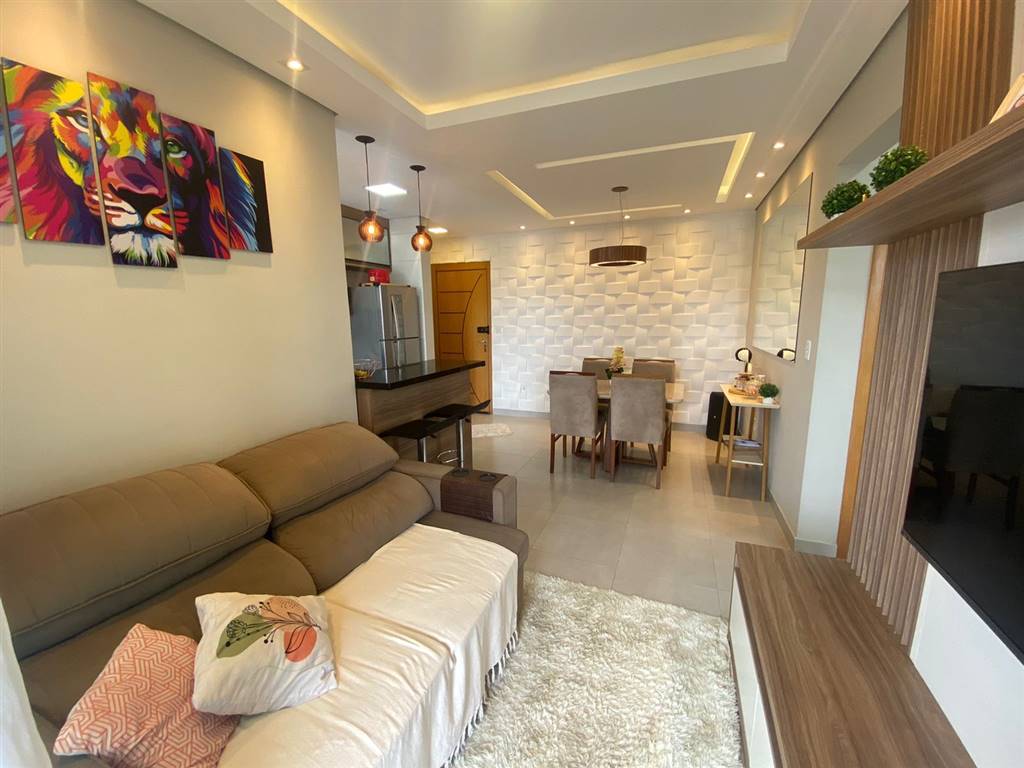 Apartamento com 2 quartos e 60 m² em Vila Caiçara, Praia Grande