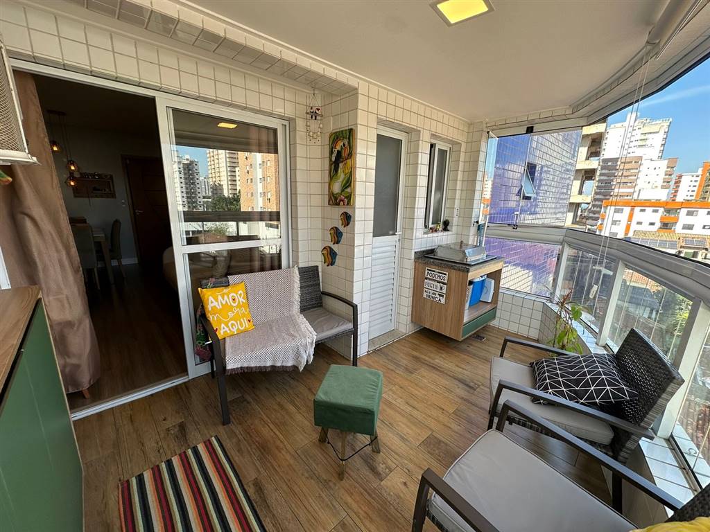 Apartamento com 2 quartos e 63 m² em Vila Caiçara, Praia Grande