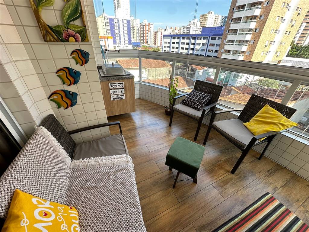 Apartamento com 2 quartos e 63 m² em Vila Caiçara, Praia Grande