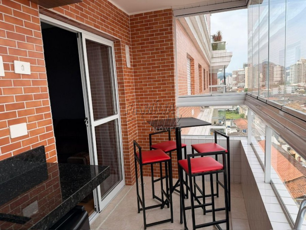 Apartamento com 2 quartos e 55 m² em Vila Caiçara, Praia Grande