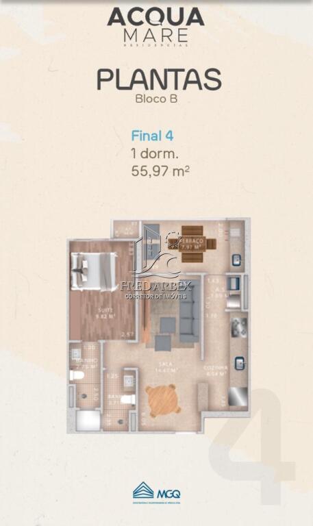 Apartamento, 1 quarto, 55 m² - Foto 22