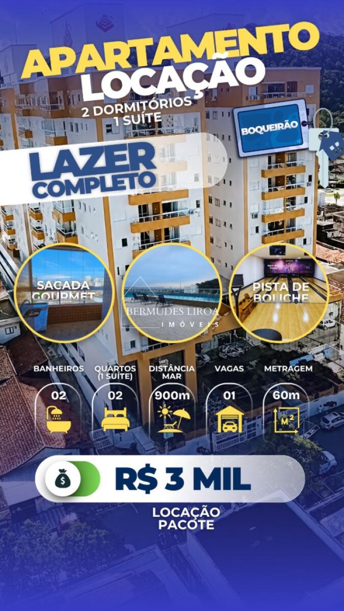 Apartamento com 2 quartos e 60 m² em Centro, Mongaguá