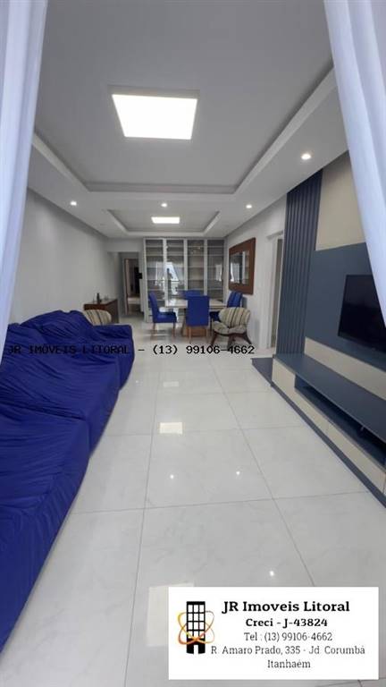 Apartamento com 2 quartos e 93 m² em Jardim Belas Artes, Itanhaém